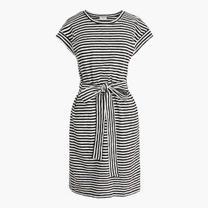 J. Crew Short-sleeve striped tie-waist T-shirt dress (size M)
